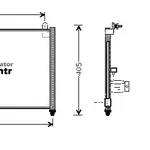 Радиатор  кондиционера.