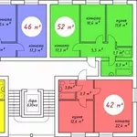 Просторная однокомнатная квартира на 42 кв.м. в новострое,  Ирпень