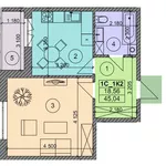 1ком. квартира на Днепровской наб