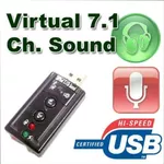 аудио звуковая карта 7.1 Channel USB-SOUND7