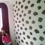 Поклейка флізелінових,  вінілових шпалер 