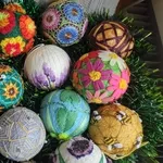 Темарі Київ,  кульки темарі Київ,  набори темарі Київ,  новорічний декор 