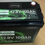 Акумулятор LiFePO4 12.8V 100Ah з BMS, літій-залізо-фосфатна батарея