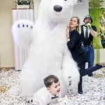 Надувний костюм «Білий Ведмідь» від виробника.