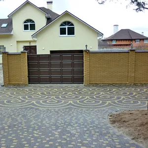 Укладання тротуарної плитки,  ФЭМ,  камню гранитного,  песчаника и т.д.