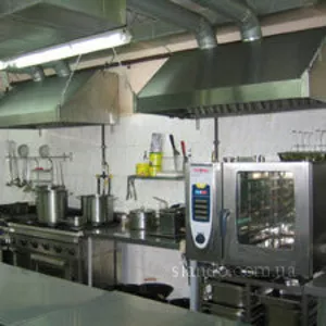 Монтаж вентиляции в ресторане, кафе, магазине.Вытяжка на мангал.Киев.