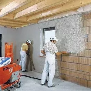 Машинная гипсовая штукатурка