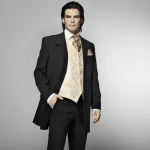 Полуфрак,  английский сюртук,  жилеты,  свадебные галстуки