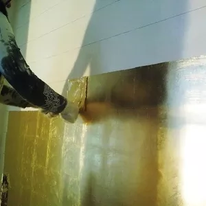 Золочение серебрение покрытие золотой серебряной поталью