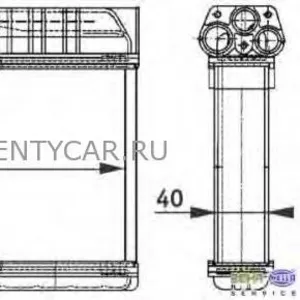 Радіатор пічки BMW 3 (E36) / 5 (E39)