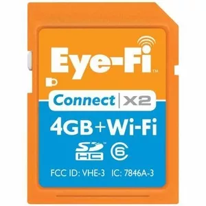 Карта памяти c Wi-Fi Eye-Fi Connect X2 4 GB Class 6 SDHC