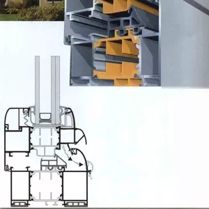 Алюминиевые и деревоалюминиевые окна и двери двери.
