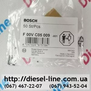 F00VC05009 Шарик клапана форсунки Bosch (d=1, 34 mm)