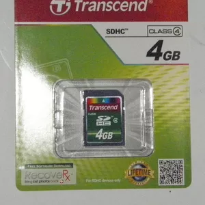 Карта памяти SDHC Transcend на 4 GB