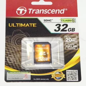Продам карту памяти SDHC Transcend на 32 GB