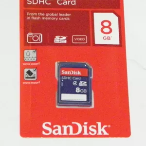 Карта памяти SDHC San disk на 8 GB
