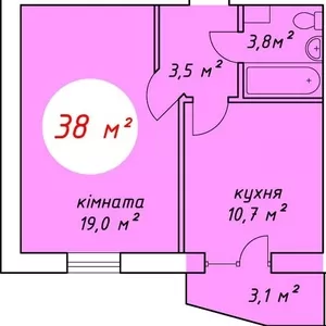 Уютная,  отлично выполненная квартира в новострое!