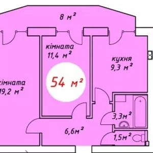 Двухкомнатная квартира в новострое г. Ирпень. Отличный вариант!