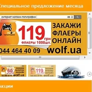 Полиграфическая печать 2014 Флаера заказать Онлайн Киев