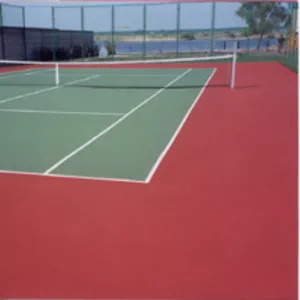 Теннисный корт,  постройка  
