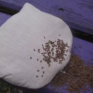 подушка-грелка с льняным семенами