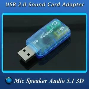USB звуковая карта 5.1 3D USB-SoundCard 2.0