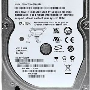 Жесткий диск HDD SATA 160GB от ноутбука Asus F3S.