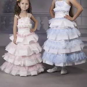 Прокат детских нарядных платьев для выпускных и 8 Марта 2015г