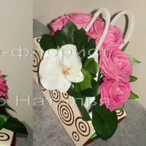 Свадебная сумка с цветами