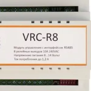 Модуль RS485-Modbus на 8 реле и 8 цифровых входов.