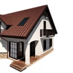 Готовый проект двухэтажного дома (коттеджа) 200 кв.м – 1400 грн