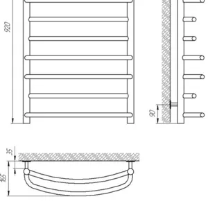 Полотенцесушитель Laris Евромикс П10 500x900