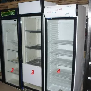 Продам бу холодильные шкафы (витрины) со склада