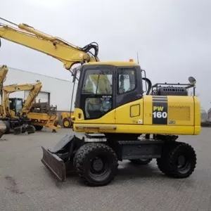 Колёсынй экскаватор с поворотным кругом Komatsu PW160