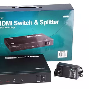 Матричный коммутатор HDMI 2х4,  свитч и сплиттер