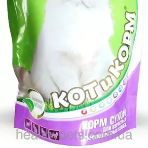  КотИкорМ - Сухой корм для кошек длинношерстных пород - 10 кг / 