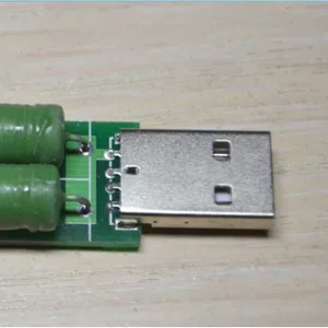 USB нагрузка переключаемая 1А / 2А ,  нагрузочный резистор,  тестер 
