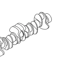 Коленвал JCB,  HITACHI 6BG1 1123104701 двигатель ISUZU
