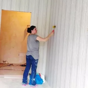 Поклейка обоев Услуги маляра-штукатура 