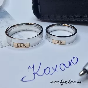 Обручки на замовлення 