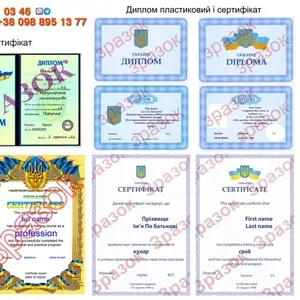 Курси бухгалтера диплом пластиковий і сертифікат 