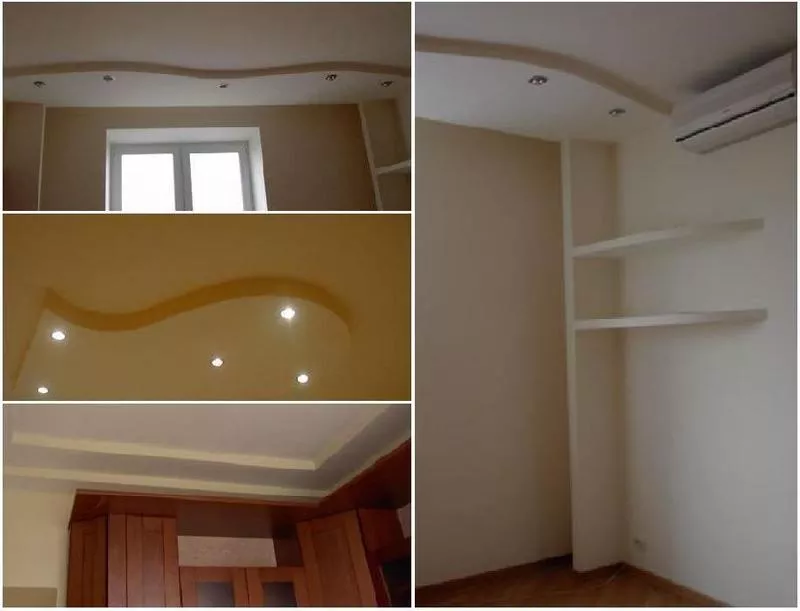 Многоуровневые потолки,  арки,  ниши,  стены,  короба из гипсокартона!