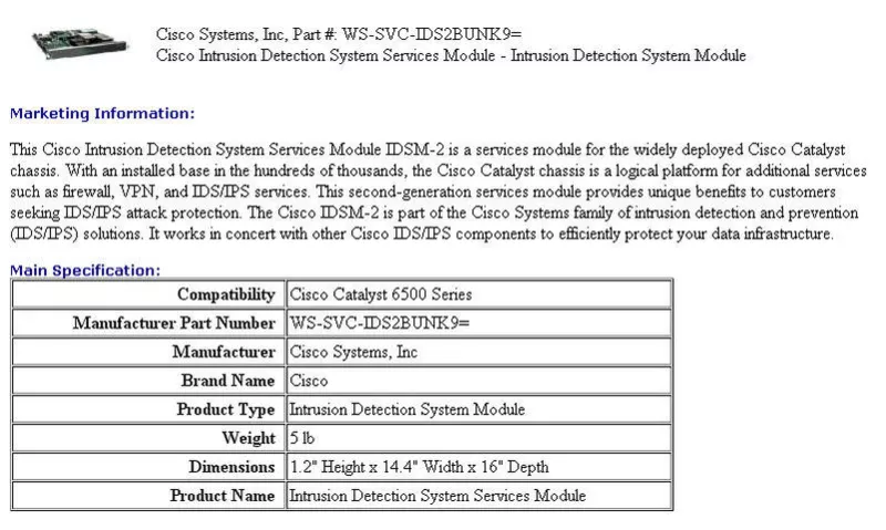 Cisco Catalyst Module  3