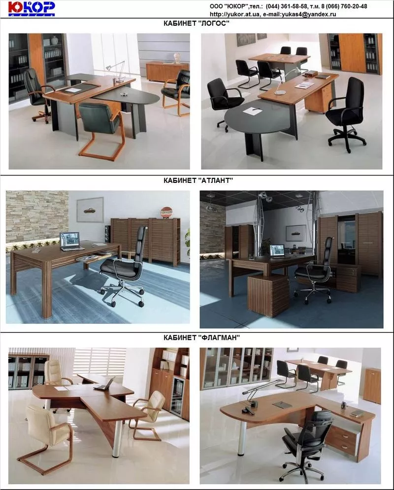 Кабинет директора Киев,  кабинет руководителя,  офисная мебель в кабинет 3