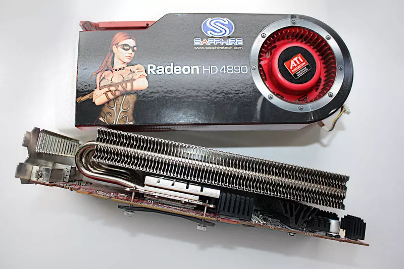 Видеокарта SAPPHIRE HD 4890 1GB GDDR5 PCI-E б/у с охлаждением  2