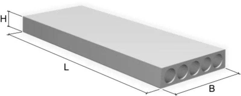 Плиты перекрытия пустотелые