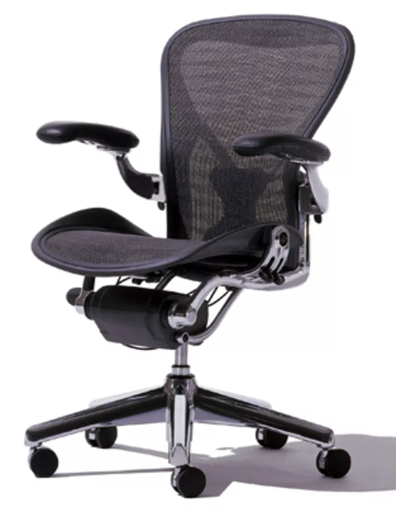 Aeron,  Polished Aluminum. Herman Miller офисное кресло 2