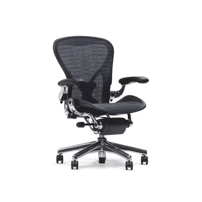 Aeron,  Polished Aluminum. Herman Miller офисное кресло 3