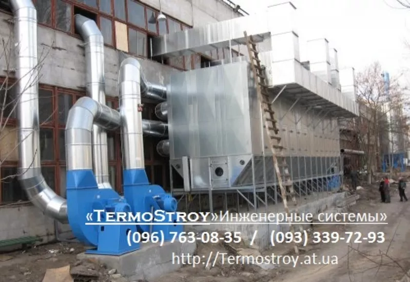 Монтаж вентиляции в ресторане, кафе, магазине.Вытяжка на мангал.Киев. 3