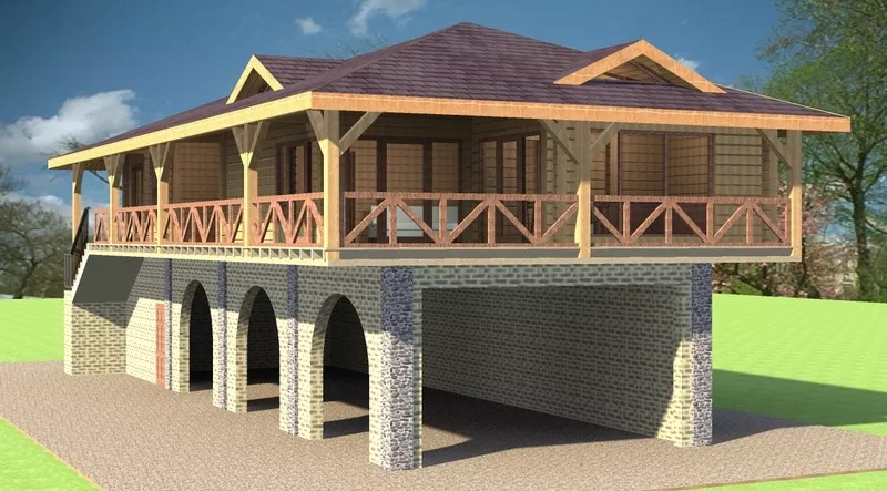 Дома, бани, сауны, беседки, навесы, конструкции.